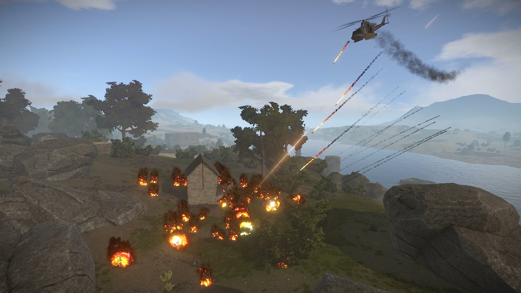 Rust helicopter training server фото 35