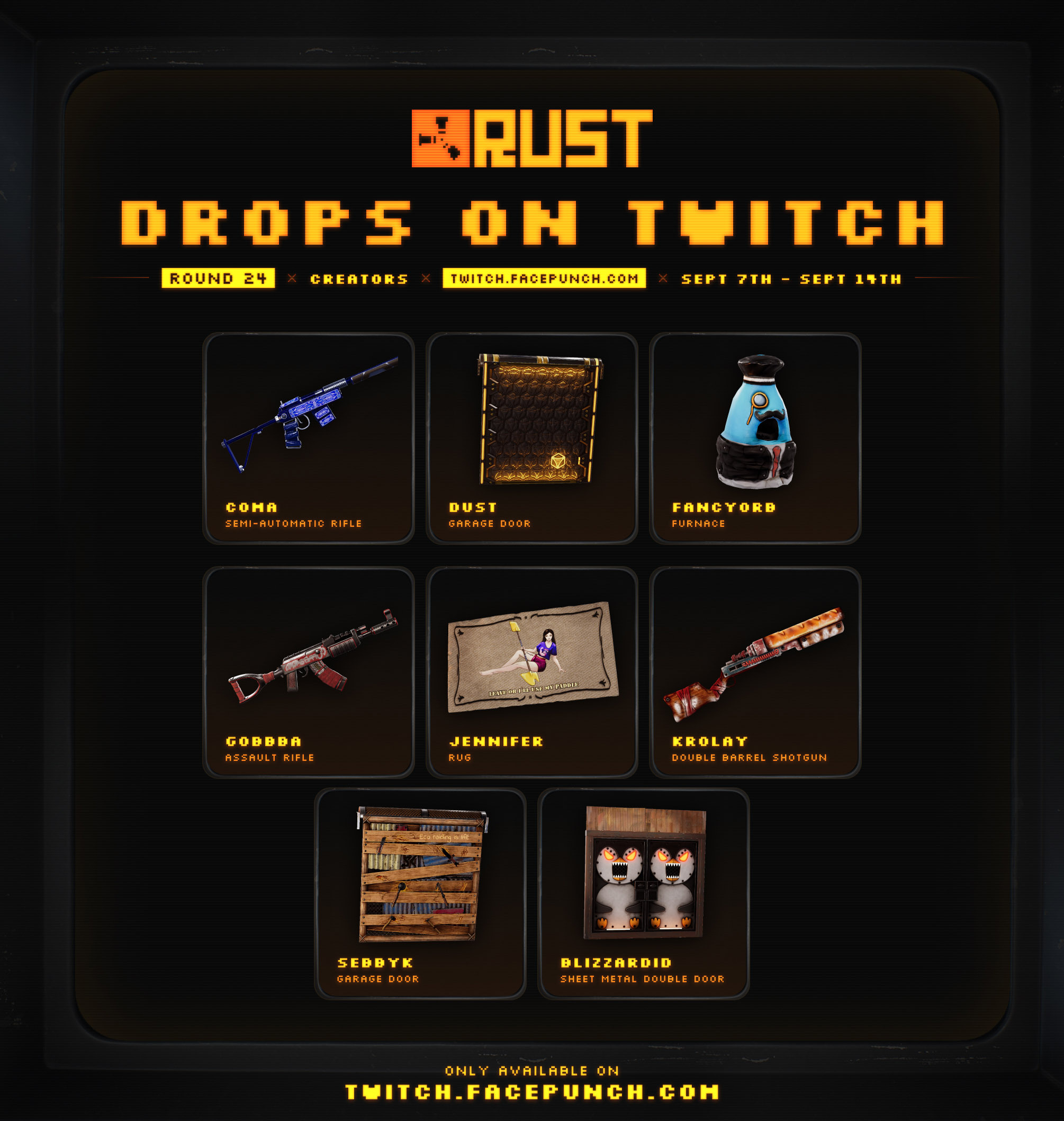 Rust twitch drops round 6 buy фото 42