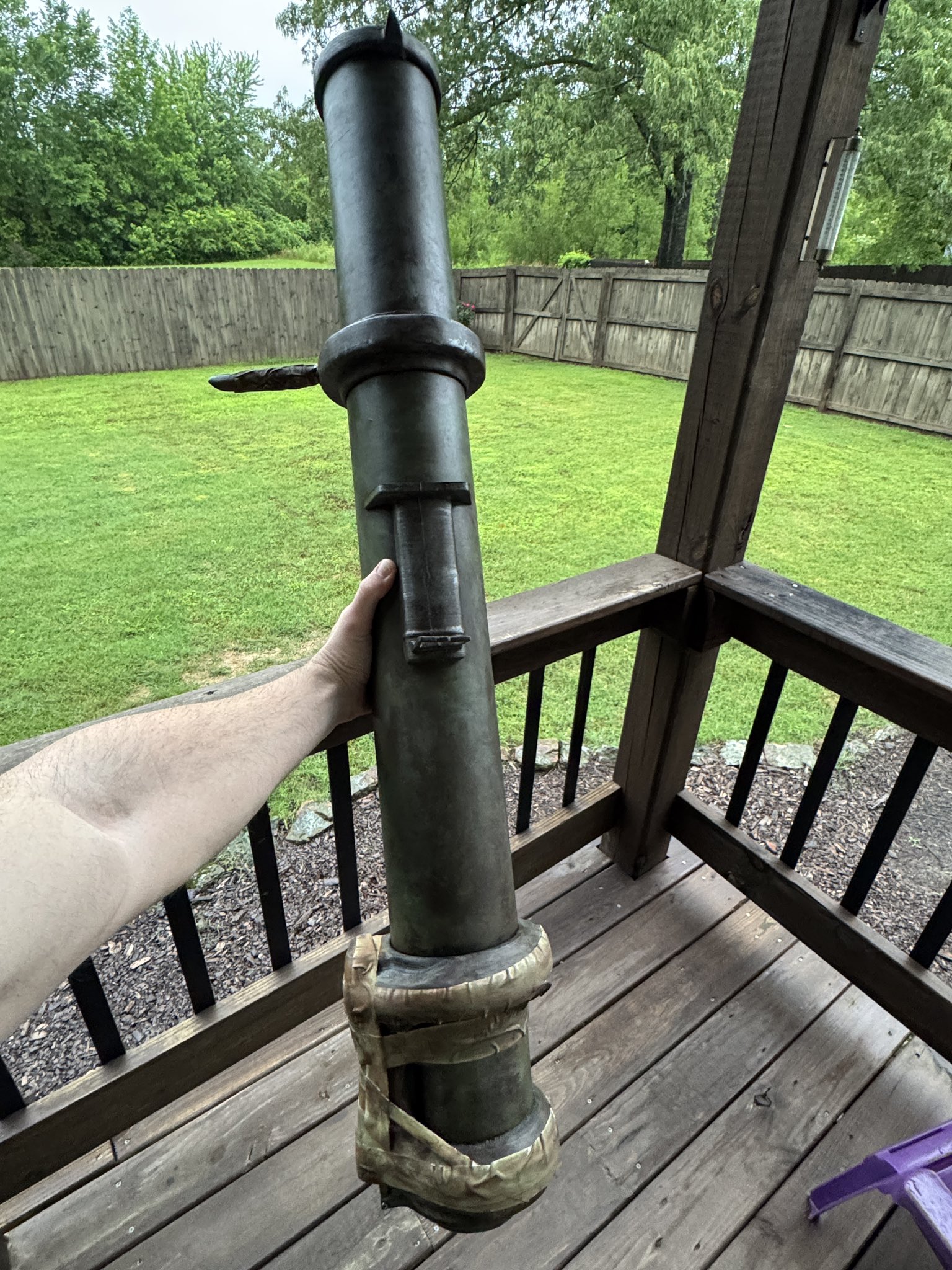 Life-size rocket launcher