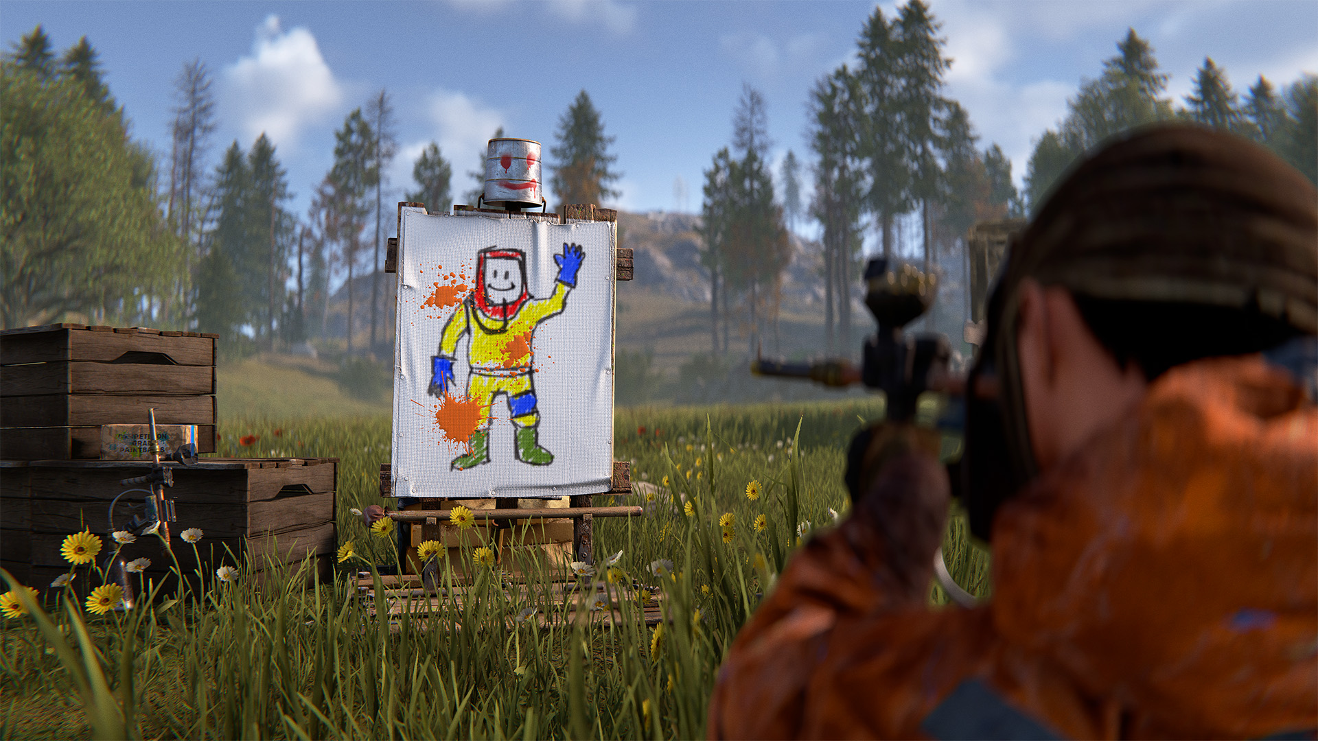 Paintable Reactive Target