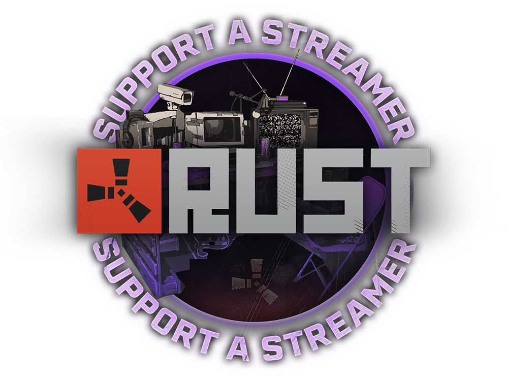 Rust - Support a Streamer Logo