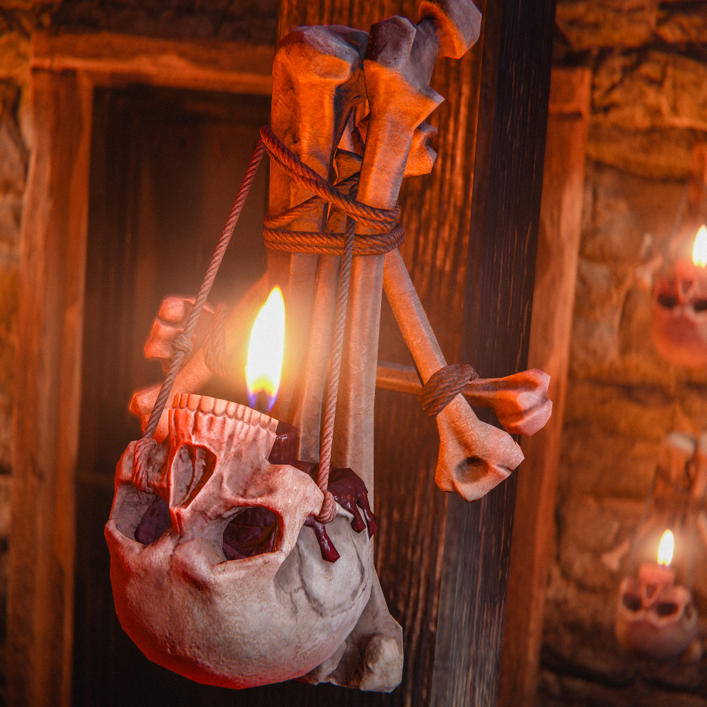 Skull Wall Lamp