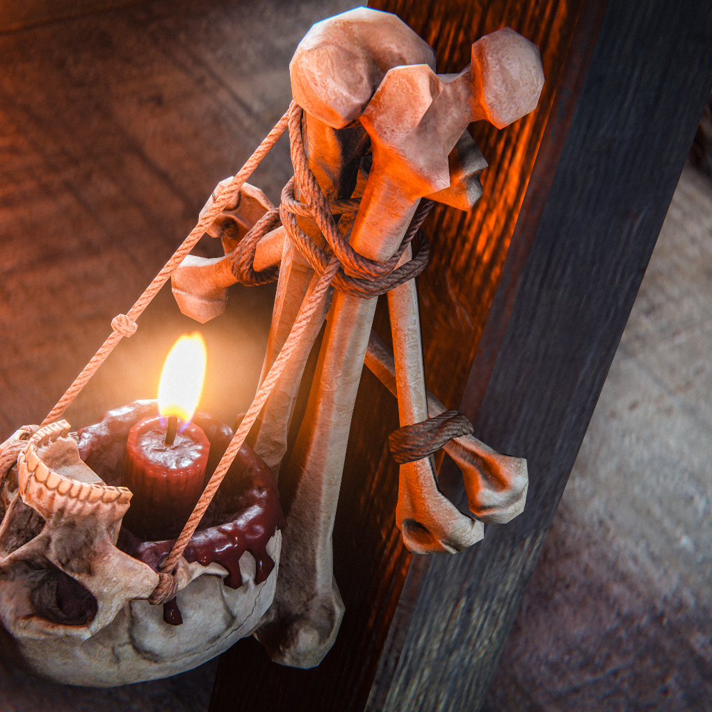 Skull Wall Lamp