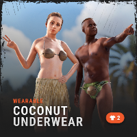 Coconut Underwear in Rust