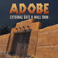 Adobe Gate and Wall Pack in Rust