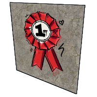 1st Place Rosette in Rust