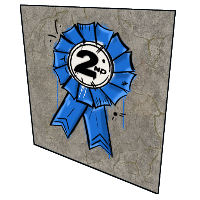 2nd Place Rosette in Rust