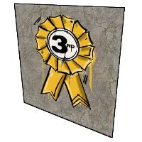 3rd Place Rosette in Rust