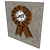 Last Place Rosette in Rust