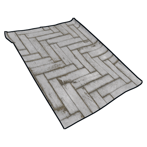 Parquet Painted Herringbone White