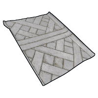 Parquet Painted Lattice White in Rust