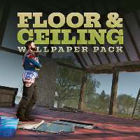 Floor & Ceiling Wallpaper Pack in Rust
