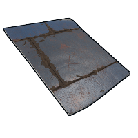 Metal Sheet Blue in Rust
