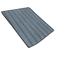 Parquet Boards Painted Blue in Rust