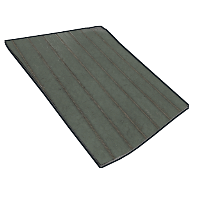 Parquet Boards Painted Green in Rust