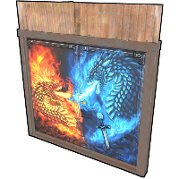 FancyOrb Double Door in Rust