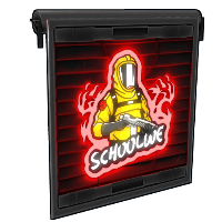 Schoolwe Door in Rust