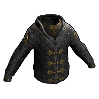 Black Paladin Hoodie in Rust