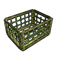 Bamboo Cage in Rust