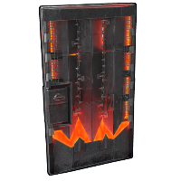 Forge Sheet Metal Door in Rust