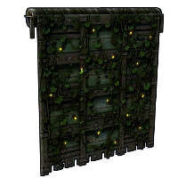 Fireflies Garage Door in Rust