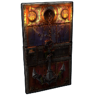 Frigate Sheet Metal Door in Rust