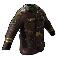 Deep Sea Captain Jacket in Rust