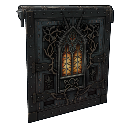Gothic Veil Garage Door