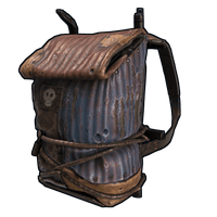 Sheet Metal Small Backpack Rust Skin