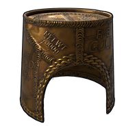 Gold Chains Bucket Helmet Rust Skin