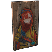 Hazma Wooden Door Rust Skin