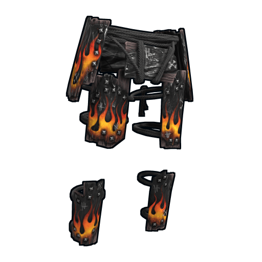 Flame Anarchy Wood Armor Pants