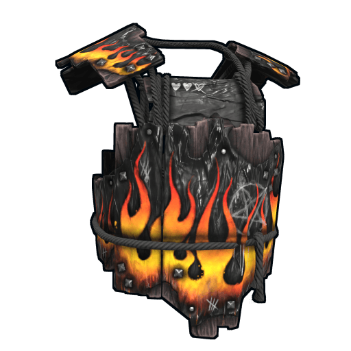 Flame Anarchy Wood Armor Jacket
