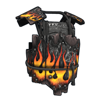 Flame Anarchy Wood Armor Jacket