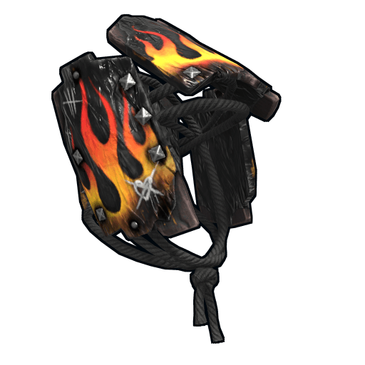 Flame Anarchy Wood Armor Helmet