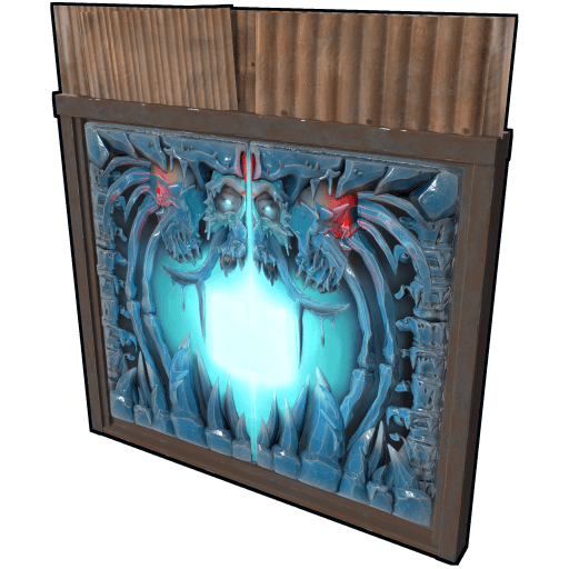 Frozen Crypt Metal Double Door