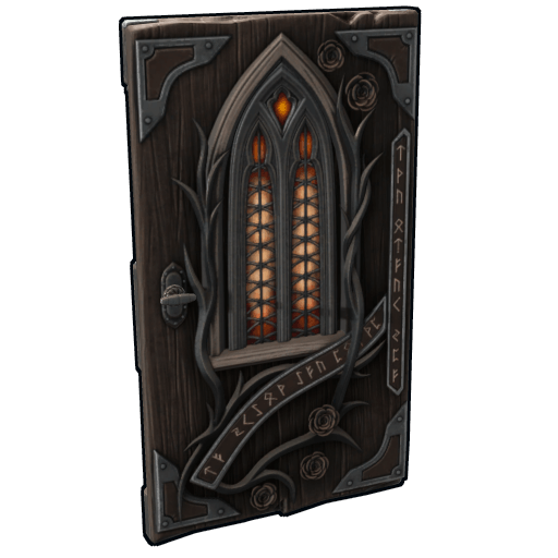 Gothic Veil Wooden Door