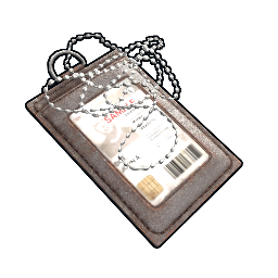 Graues ID-Tag
