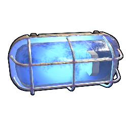 Blue Industrial Wall Light