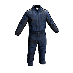 Blauer Overall