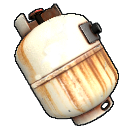 Leerer Propangas Tank