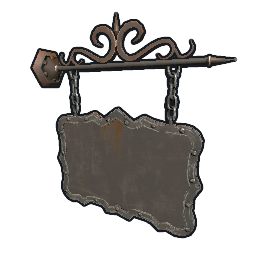 Two Sided Ornate Hanging Sign