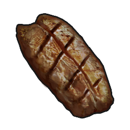 Upieczone mięso węża