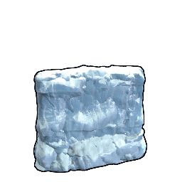 Niedrige Eismauer