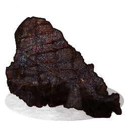 Verbranntes Wolfsfleisch