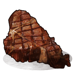 Gegrilltes Wolfsfleisch