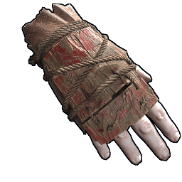 Guantes de armadura de madera