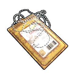 Gelbes ID-Tag