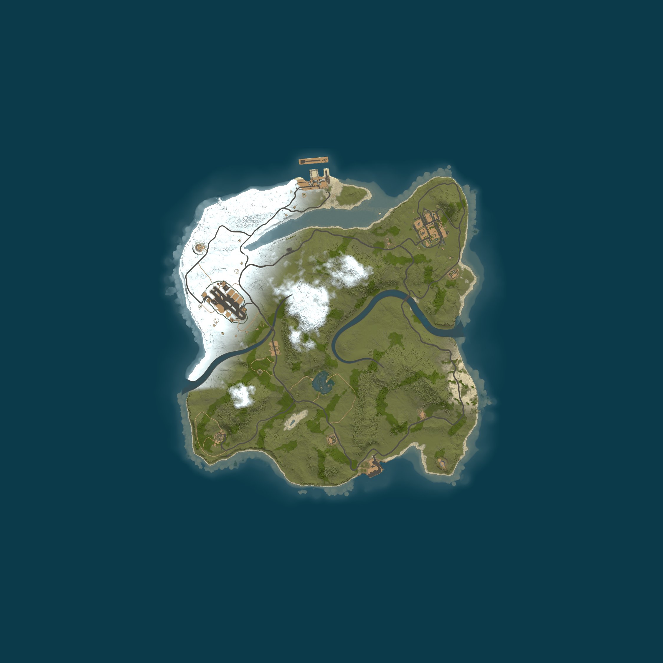 Map for Rusty Beaches PVE North America