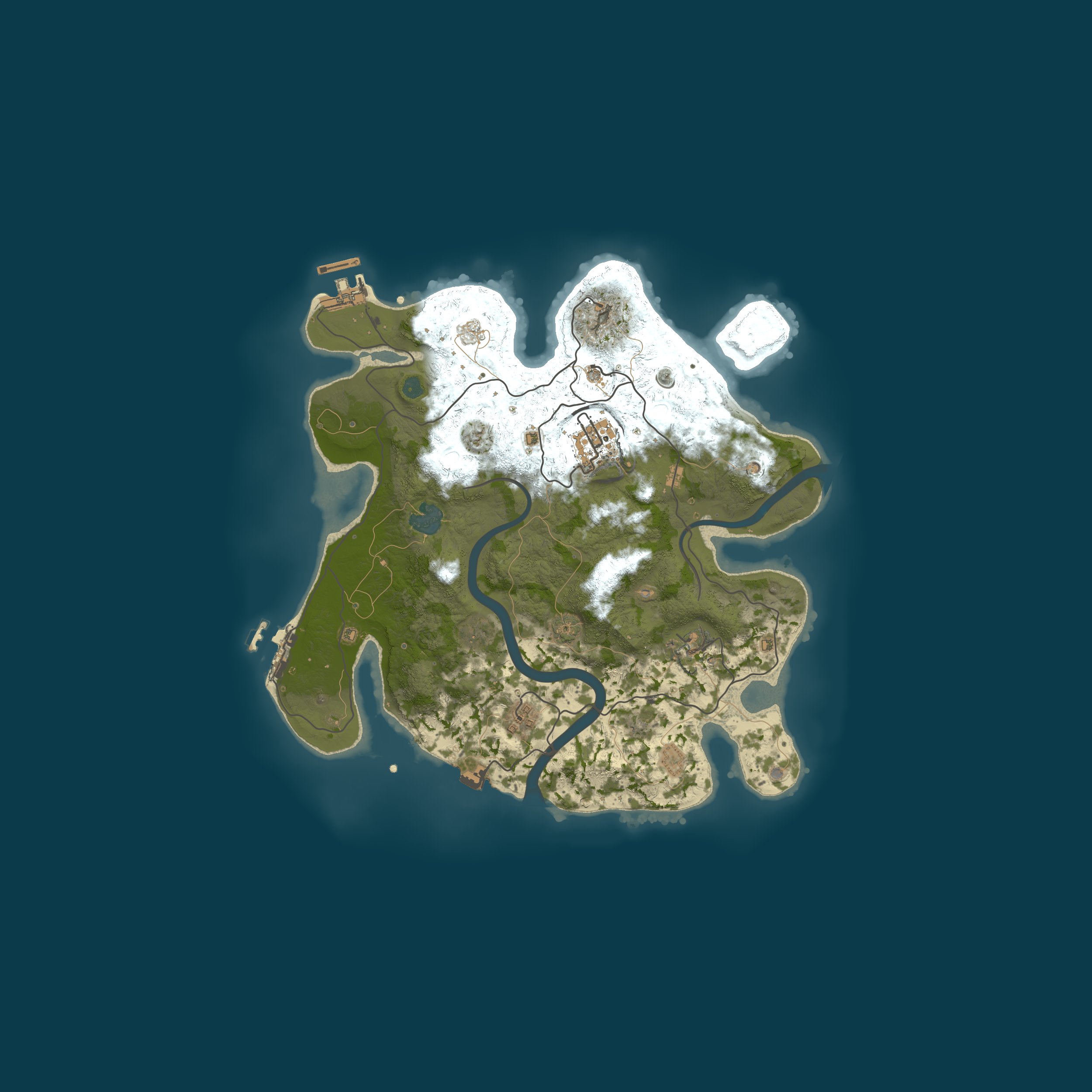 Map for A Shockbyte Rust Server
